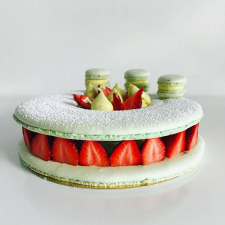 Macaron King Size Fraise Vanille