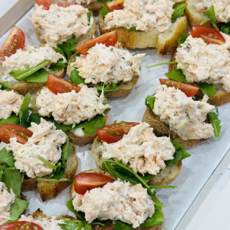 Bruschetta Rillette de Saumon maison