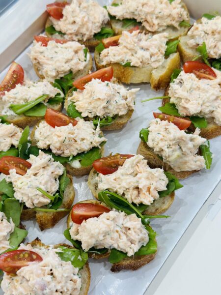 Bruschetta Rillette de Saumon maison
