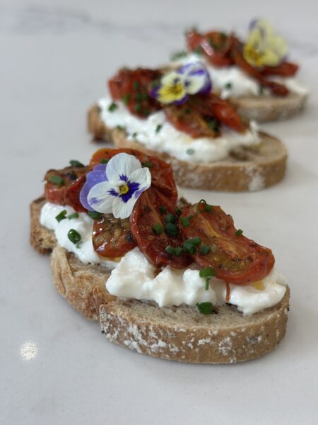 Bruschetta Burrata Tomates Roquette