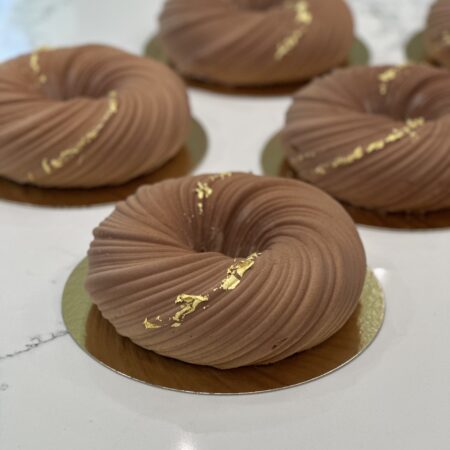 Entremet Chocolat au lait Valrhona et Praliné