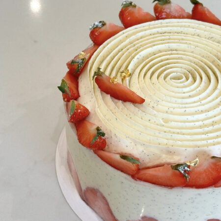 Fraisier Vanille Bio de Madagascar et Fraises Françaises